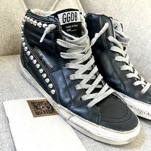 Golden Goose Slide High tops Sz 36
